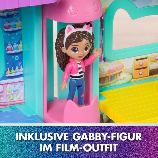 Produktbild: Gabby&rsquo;s Dollhouse: Der Film &ndash; Puppenhaus zum Kinofilm, &uuml;ber 60 cm gro&szlig;, mit Gabby-Figur & Dollhouse Zubeh&ouml;r, f&uuml;r Kinder ab 3 Jahren