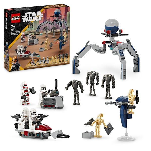 LEGO Star Wars 75372 Clone Trooper & Battle Droid Battle Pack Set