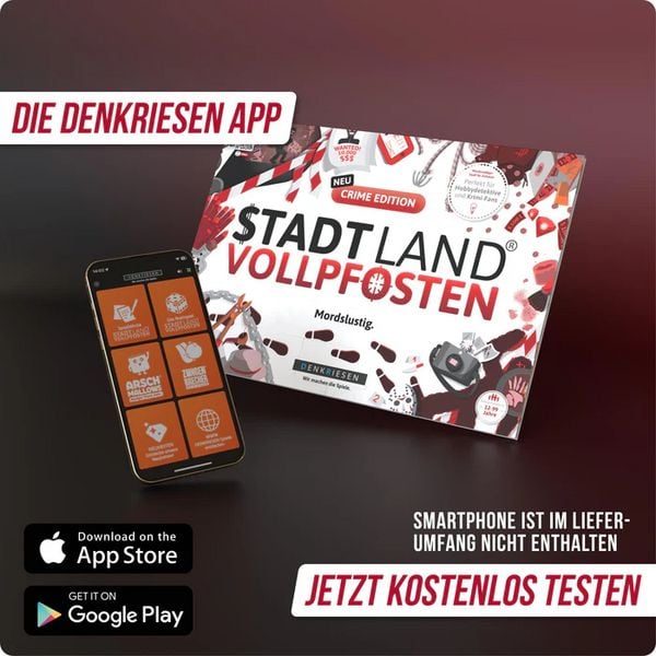 Produktbild: DENKRIESEN - STADT LAND VOLLPFOSTEN&reg; - CRIME EDITION "Mordslustig." - A4