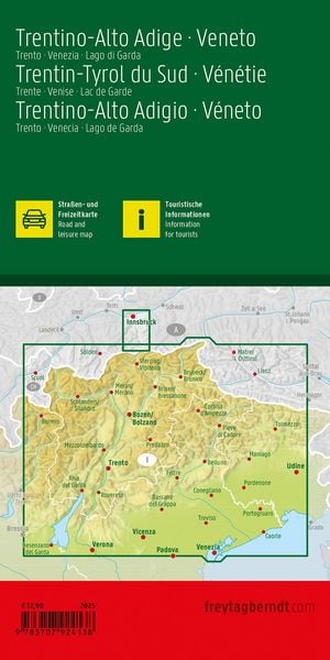 Produktbild: Freytag & berndt Stra&szlig;enkarte Trentino-S&uuml;dtirol - Venetien 1:200.000