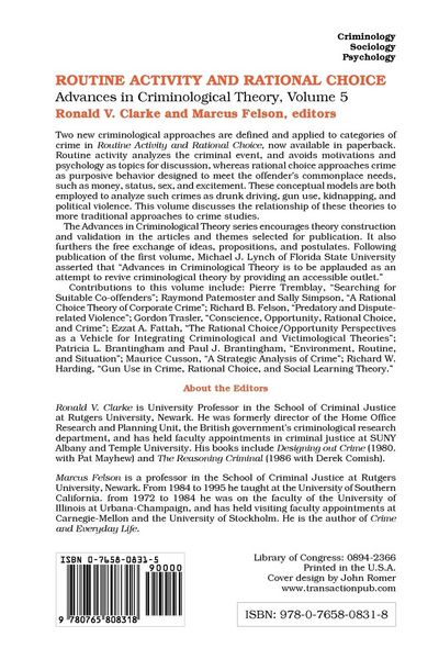 Produktbild: Routine Activity and Rational Choice