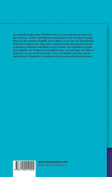 Produktbild: Systemtheoretische Literaturwissenschaft