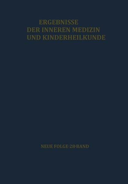 Ergebnisse der Inneren Medizin und Kinderheilkunde, Taschenbuch von L. Heilmeyer , A.-F. Muller , A. Prader , R. Schoen, Springer Berlin,