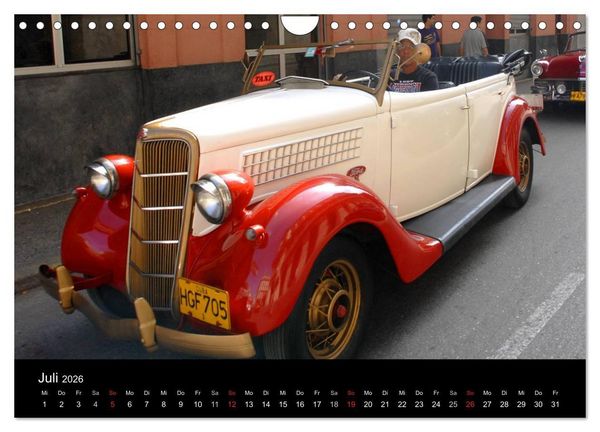 Produktbild: OLDTIMER 2026 (Wandkalender 2026 DIN A4 quer), CALVENDO Monatskalender