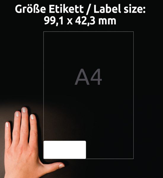 Produktbild: Etiketten 99.1x42.3mm
