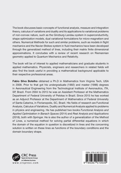 Produktbild: Functional Analysis, Calculus of Variations and Numerical Methods for Models in Physics and Engineering