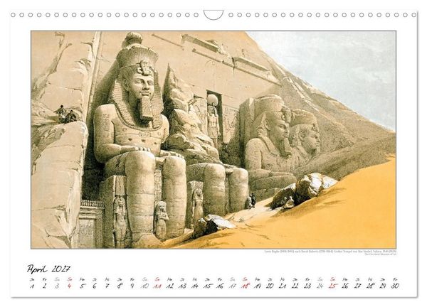 Produktbild: &Auml;gypten um 1840. David Roberts - Louis Haghe. Kunstkalender (Wandkalender 2027 DIN A3 quer), CALVENDO Monatskalender