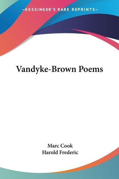 Produktbild: Vandyke-Brown Poems