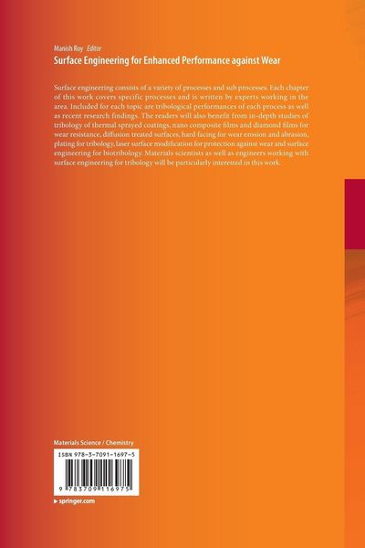 Produktbild: Surface Engineering for Enhanced Performance against Wear