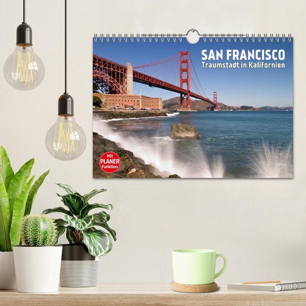 Produktbild: SAN FRANCISCO Traumstadt in Kalifornien (Wandkalender 2026 DIN A4 quer), CALVENDO Monatskalender