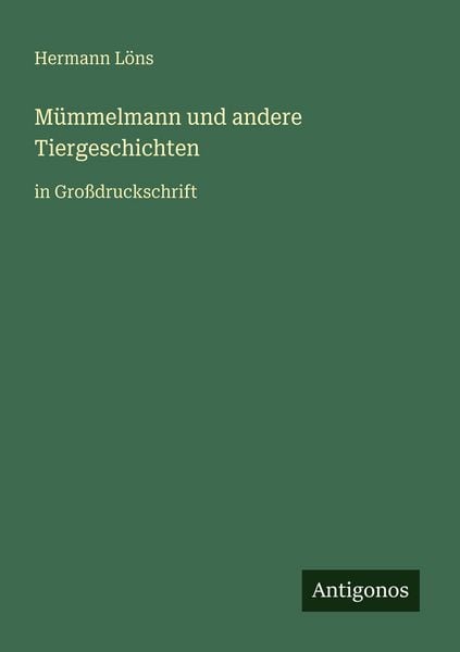 Produktbild: M&uuml;mmelmann und andere Tiergeschichten