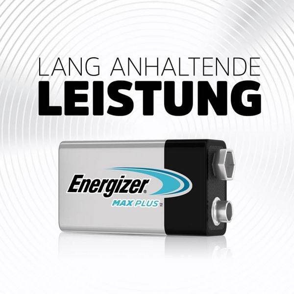 Produktbild: Energizer Max Plus 9 V Block-Batterie Alkali-Mangan 9 V 1 St.