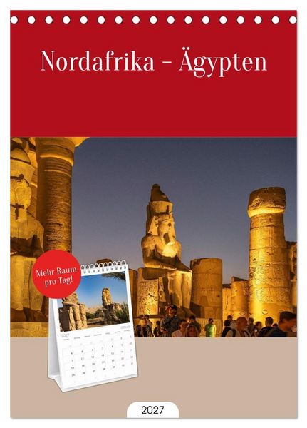 Produktbild: Tischplaner 2027 - Nordafrika - &Auml;gypten (A5 Tischkalender zum Aufstellen) CALVENDO