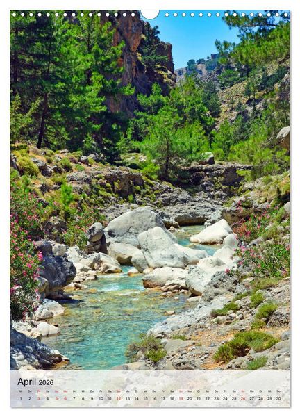 Produktbild: Naturerlebnis Samaria Schlucht auf Kreta (Wandkalender 2026 DIN A3 hoch), CALVENDO Monatskalender