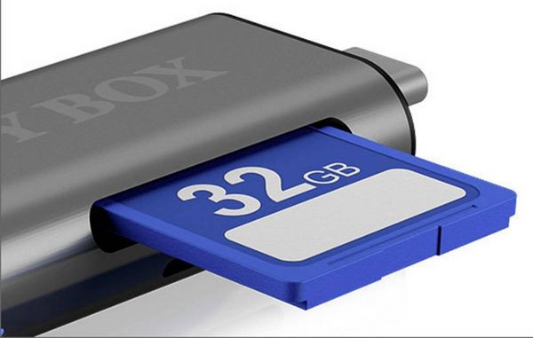 Produktbild: RAIDSONIC ICY BOX SD/MicroSD, USB 2.0 Card Reader mit USB-C & -A und OTG, anthrazit