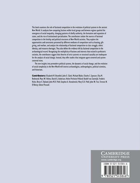 Produktbild: Factional Competition and Political Development in the New World
