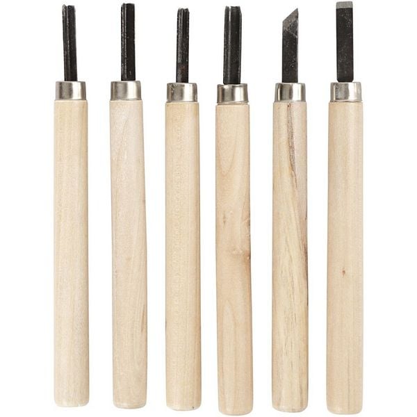 Produktbild: Creativ Company Schnitzwerkzeuge, 6er Set