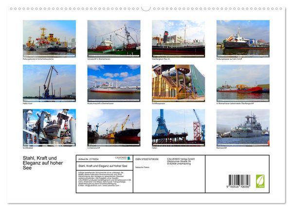 Produktbild: Stahl, Kraft und Eleganz auf hoher See (hochwertiger Premium Wandkalender 2026 DIN A2 quer), Kunstdruck in Hochglanz