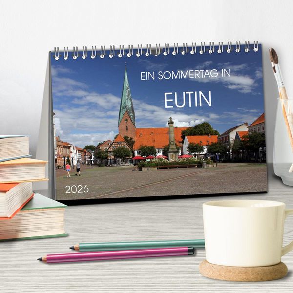 Produktbild: Ein Sommertag in Eutin (Tischkalender 2026 DIN A5 quer), CALVENDO Monatskalender