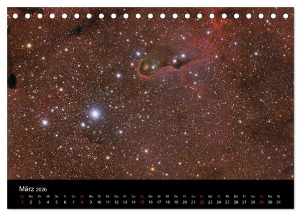 Produktbild: Universum - Eine Reise zu den Sternen (Tischkalender 2026 DIN A5 quer), CALVENDO Monatskalender