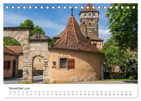 Produktbild: Franken - Malerische Orte und Landschaften (Tischkalender 2026 DIN A5 quer), CALVENDO Monatskalender