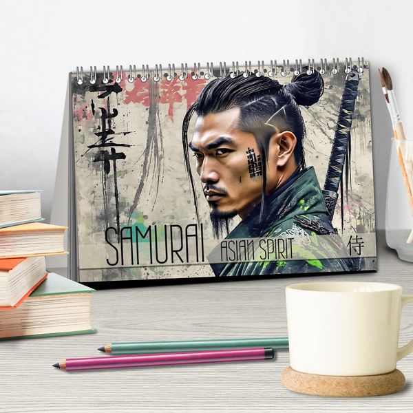 Produktbild: Samurai - Asian Spirit (Tischkalender 2026 DIN A5 quer), CALVENDO Monatskalender