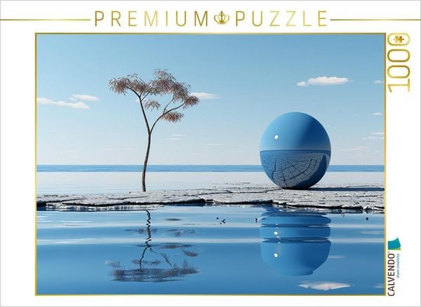 Produktbild: CALVENDO Puzzle Blaue Kugel | 1000 Teile Lege-Gr&ouml;&szlig;e 64x48cm Foto-Puzzle f&uuml;r gl&uuml;ckliche Stunden