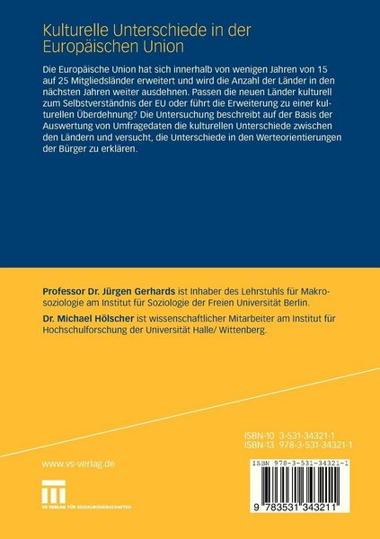 Produktbild: Kulturelle Unterschiede in der Europ&auml;ischen Union