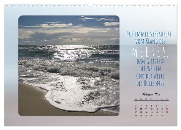 Produktbild: Mehr oder weniger Meer (Wandkalender 2026 DIN A2 quer), CALVENDO Monatskalender