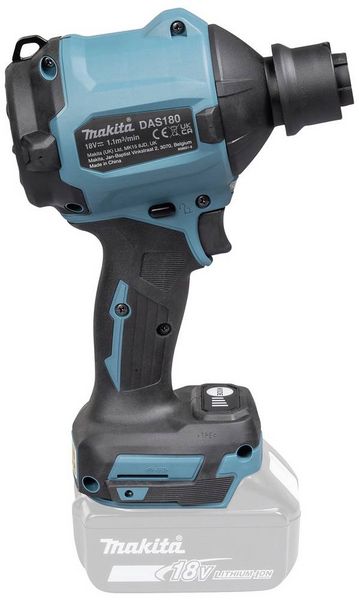 Produktbild: Makita DAS180Z Akku-Gebl&auml;se Luftdurchsatz 1.1 m&sup3;/min Luftgeschwindigkeit 200 m/s Li-Ion 18 V ohne Akku, ohne Ladeger&auml;t