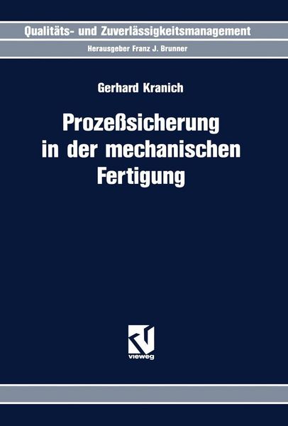 Produktbild: Proze&szlig;sicherung in der mechanischen Fertigung