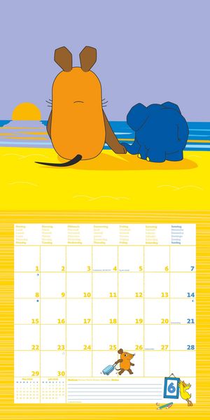 Produktbild: Die Maus 2026 - Broschürenkalender 30x30 cm (30x60 geöffnet) - Kalender mit Plat