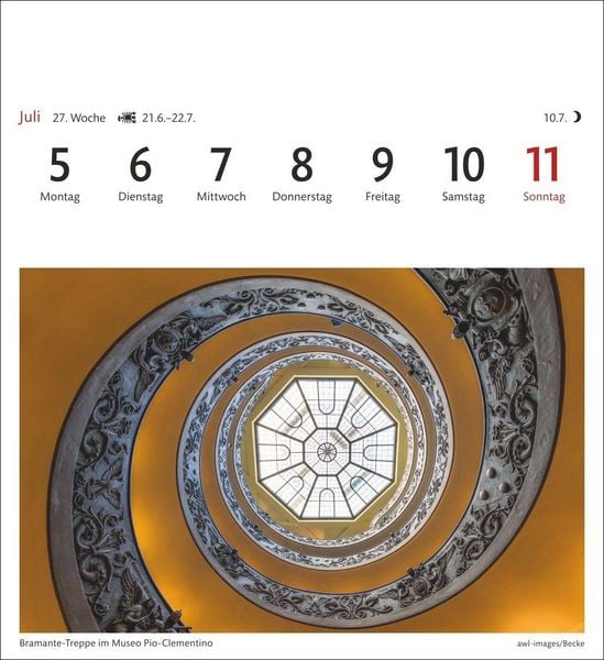 Produktbild: Rom Sehnsuchtskalender 2027 - Wochenkalender mit 53 Postkarten
