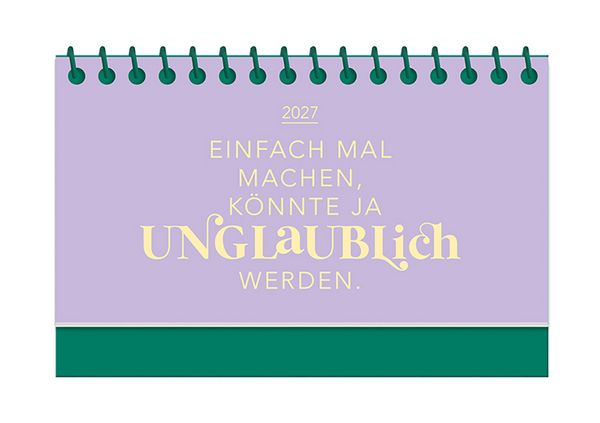 Produktbild: Mini-Kalender Colour Up 2027 Einfach mal machen