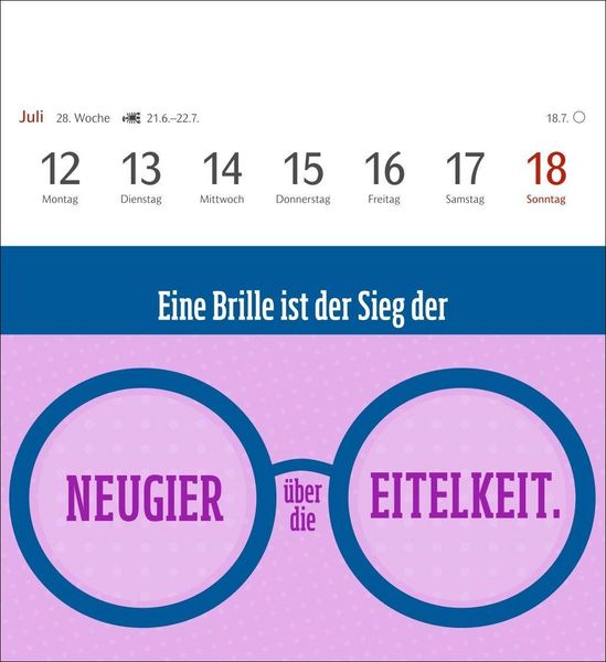 Produktbild: Der fette Vogel bricht den Ast Postkartenkalender 2027 - Wochenkalender - 53 Karten mit frechen Spr&uuml;chen