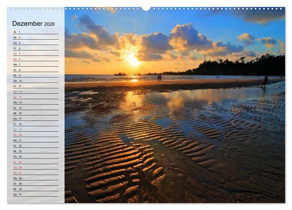 Produktbild: Mein Thailand - Geburtstagskalender (hochwertiger Premium Wandkalender 2026 DIN A2 quer), Kunstdruck in Hochglanz