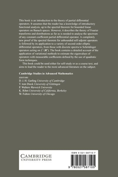 Produktbild: Spectral Theory and Differential Operators