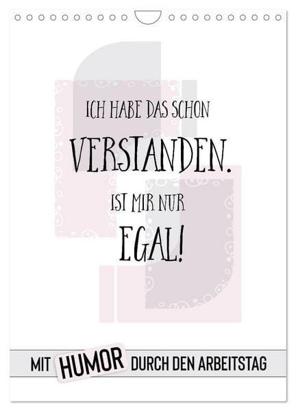 Produktbild: Mit Humor durch den Arbeitstag (Wandkalender 2026 DIN A4 hoch), CALVENDO Monatskalender