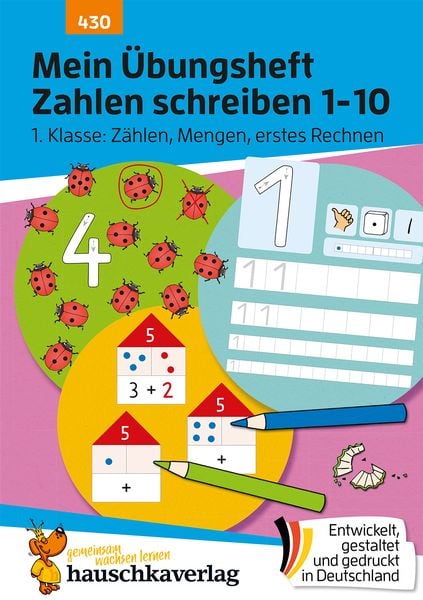 Produktbild: Mein &Uuml;bungsheft Zahlen schreiben 1-10 &ndash; 1. Klasse: Z&auml;hlen, Mengen, erstes Rechnen