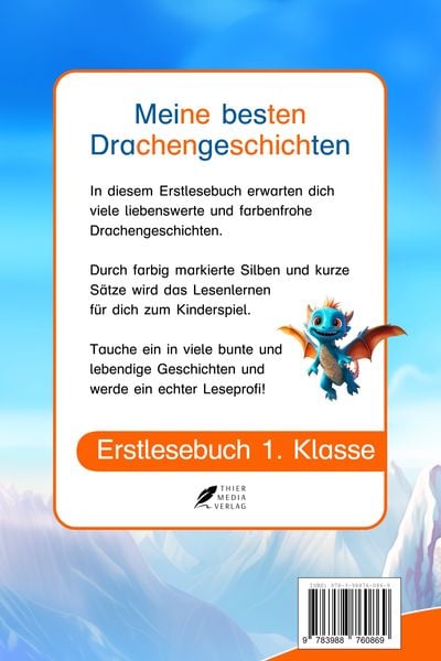 Produktbild: Silbenbuch 1. Klasse - Meine besten Drachengeschichten