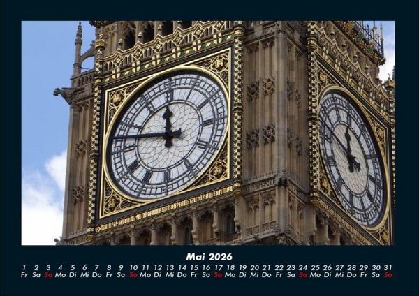 Produktbild: London 2026 Fotokalender DIN A4