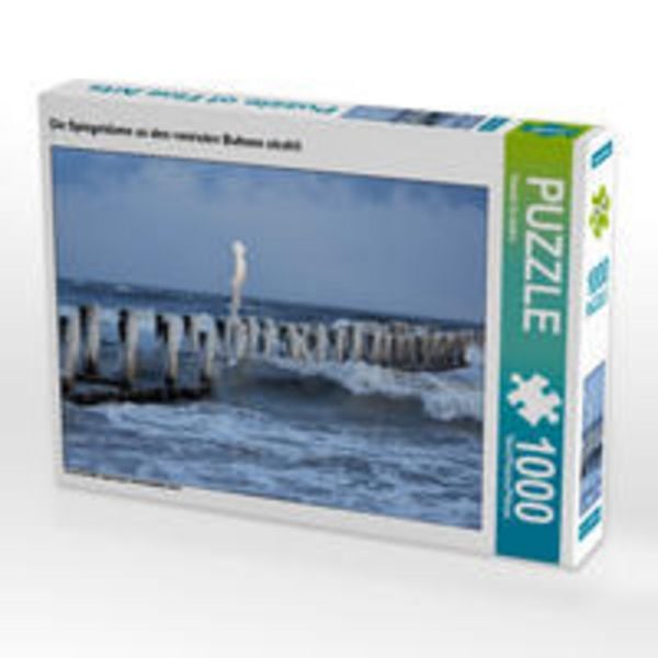 CALVENDO Puzzle Die Spiegeldame an den vereisten Buhnen strahlt | 1000 Teile Lege-Größe 64x48cm Foto-Puzzle für glückliche Stunden