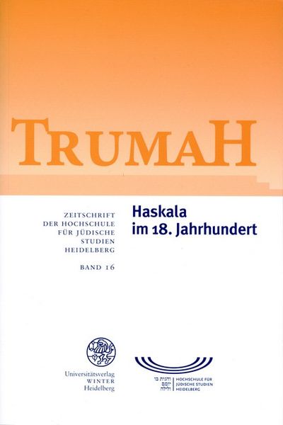 Produktbild: Trumah / Haskala im 18. Jahrhundert