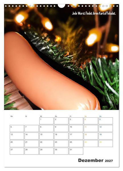 Produktbild: Ist mir Wurst Kalender (Wandkalender 2027 DIN A3 hoch), CALVENDO Monatskalender