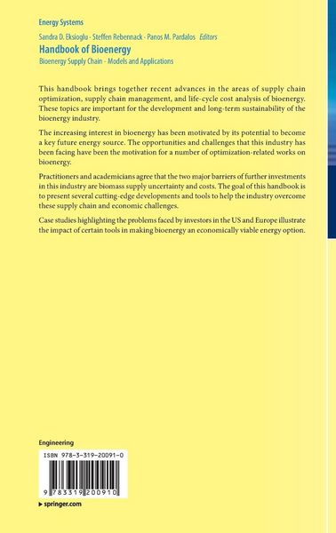 Produktbild: Handbook of Bioenergy