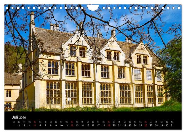 Produktbild: Burgen, Schl&ouml;sser, Landh&auml;user (Wandkalender 2026 DIN A4 quer), CALVENDO Monatskalender