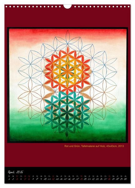 Produktbild: Die heilige Blume des Lebens - Mandalas von Istvan Seidel (Wandkalender 2026 DIN A3 hoch), CALVENDO Monatskalender