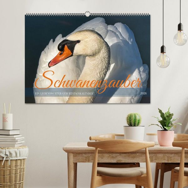 Produktbild: Schwanenzauber (Wandkalender 2026 DIN A2 quer), CALVENDO Monatskalender