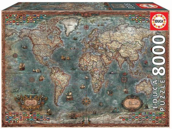 Educa - Antike Weltkarte 8000 Teile Puzzle