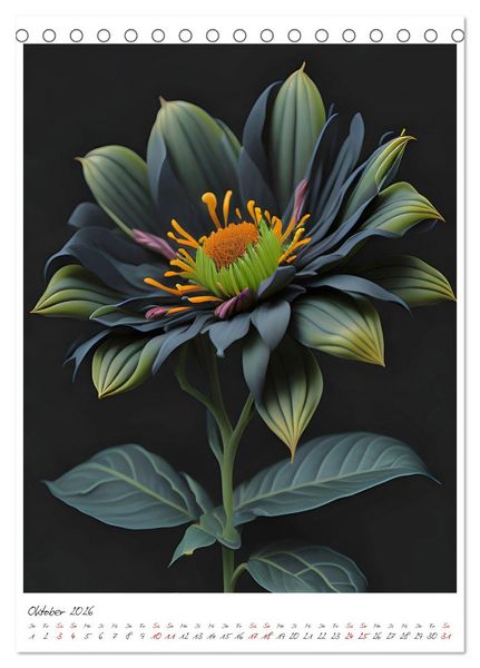 Produktbild: Flora Fantastica (Tischkalender 2026 DIN A5 hoch), CALVENDO Monatskalender